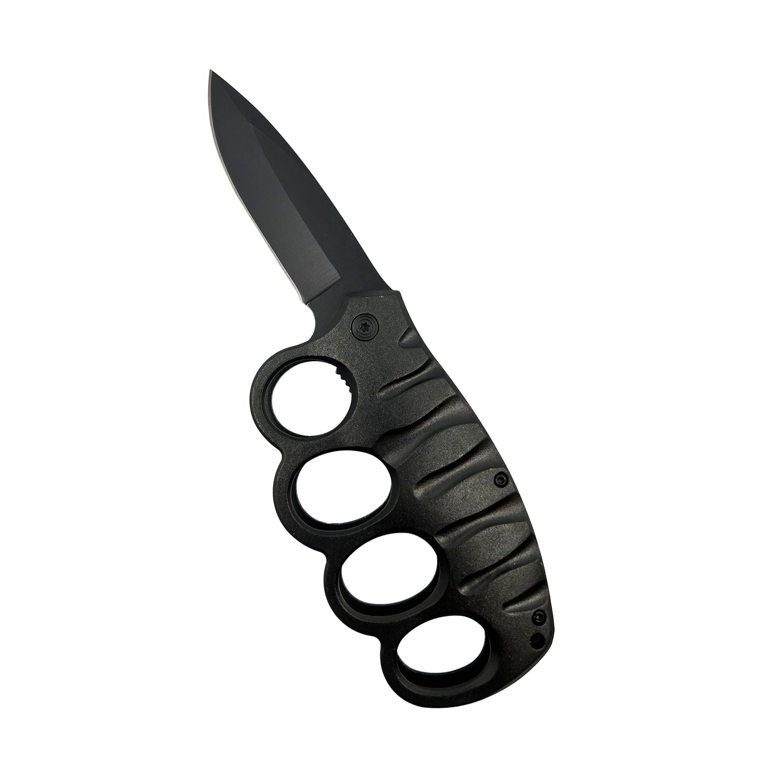 5" Spring Assisted Knuckle Knife Black - DB Self Defense