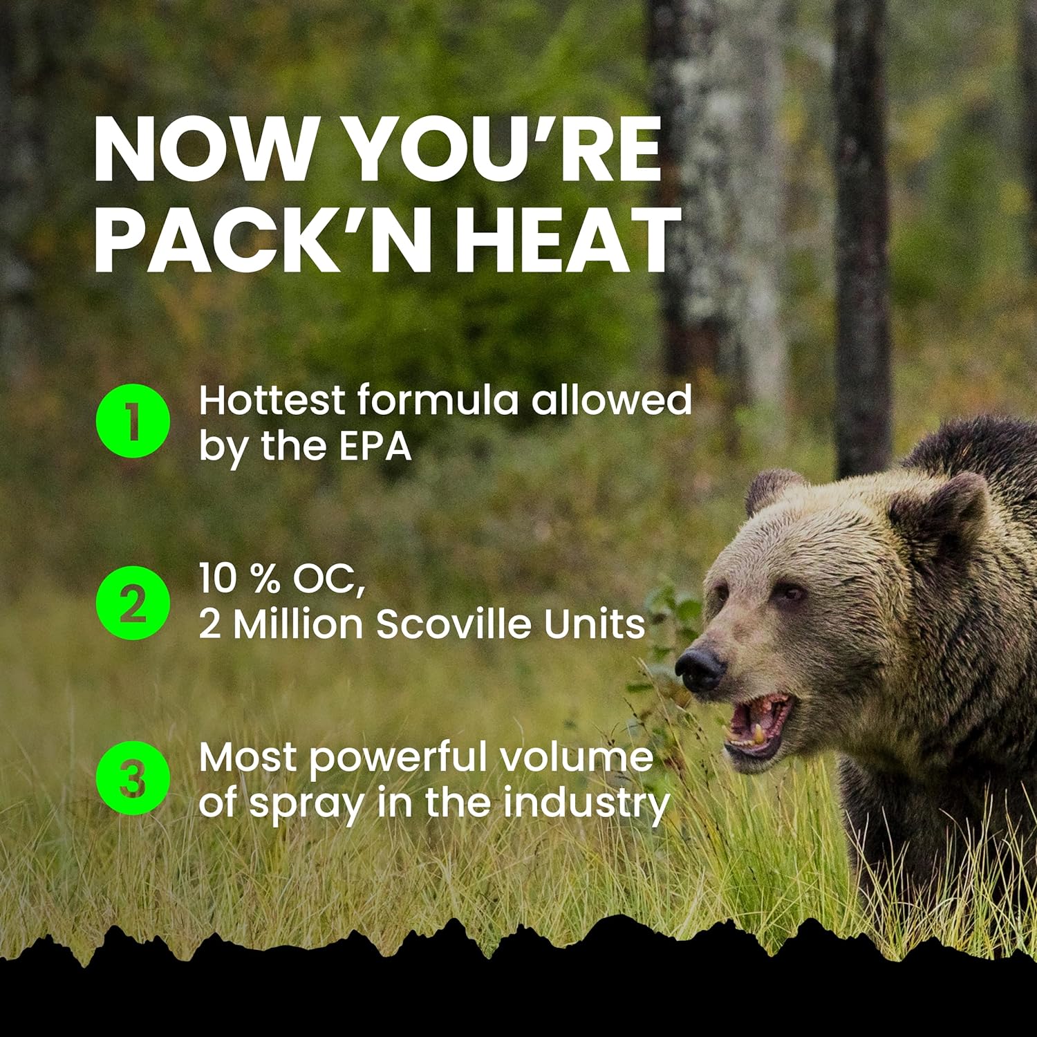 Griz Guard Bear Spray Fogger 7.9 oz w/Holster