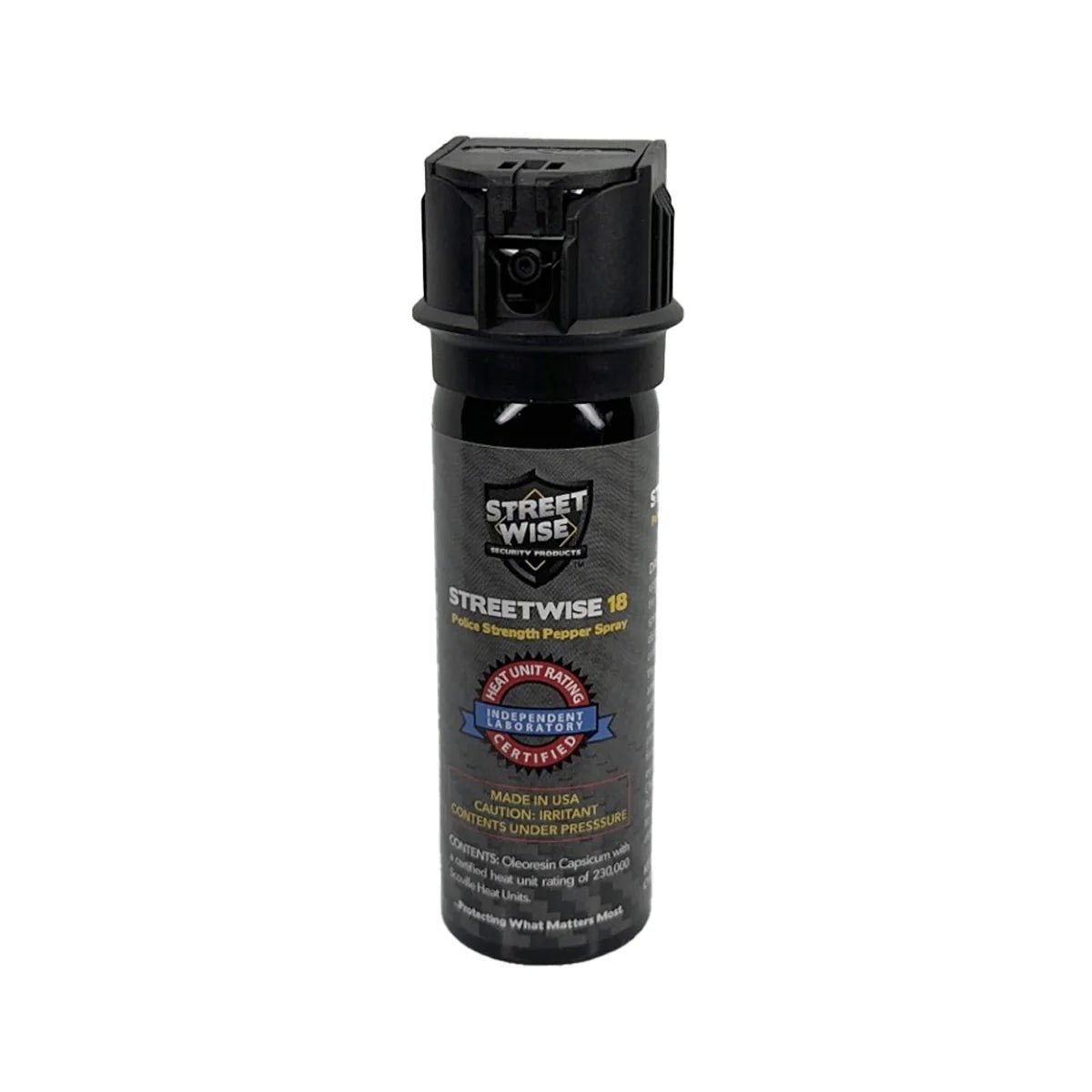 Streetwise 18 Stream Pepper Spray 3 oz Flip Top - DB Self - Defense & Security