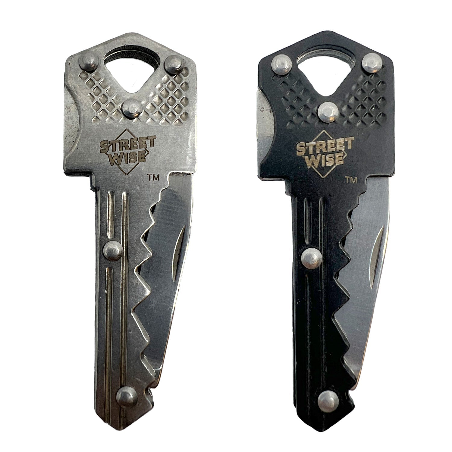 Safe - Key Concealed Knife (Silver and Black 2 pack) - DB Self Defense