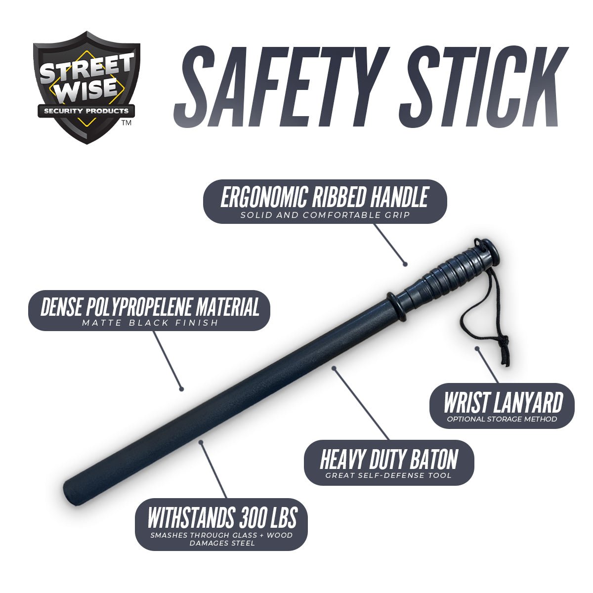 Safety Stick 21" Baton - DB Self Defense