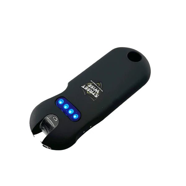Streetwise SMART - 24M Volt Keychain Stun Gun Rechargeable LED Black Pink Teal - DB Self Defense